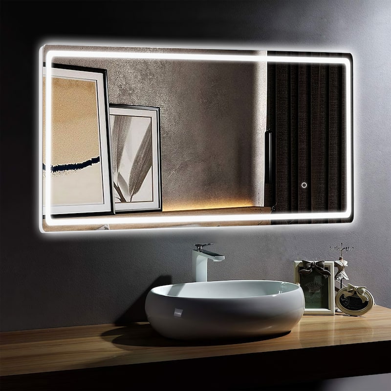 Smart LED Bathroom Fog-free Vanity Arched Mirror