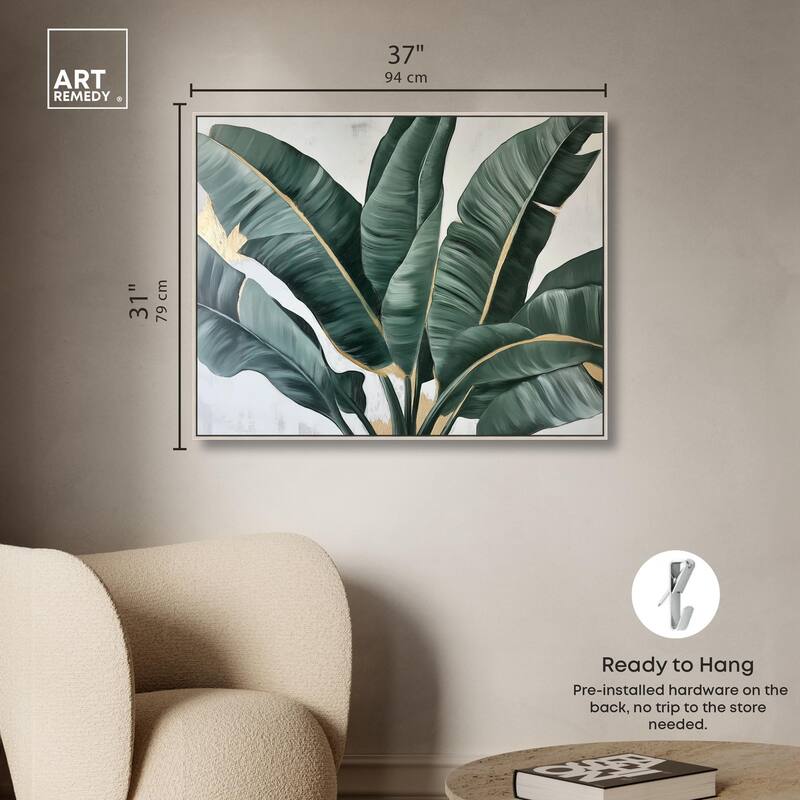Jungle Jewel Jade II Canvas by Art Remedy