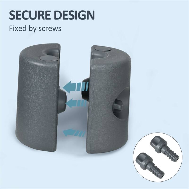 Set of 4 Pop Up Tent Weights Fillable with Sand or Water HDPE Canopy Leg Stabilizers for 0.75 to 1.25 Inch Legs Light Gray