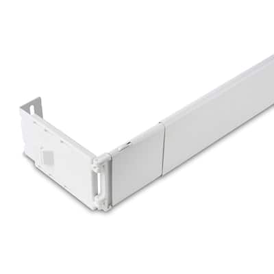 Wide Pocket Curtain Rod 18-28 Inch, Heavy-Duty Adjustable Design Ideal for Thick Rod Pocket Curtains in Any Room - 28