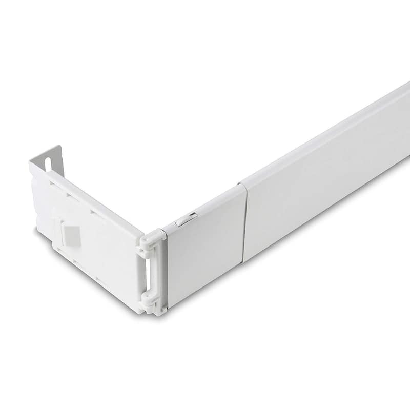Wide Pocket Curtain Rod 28-48 Inch, Solid Heavy-Duty Build Ideal for 3 to 3.5 Inch Rod Pockets and Heavy Drapery - 48