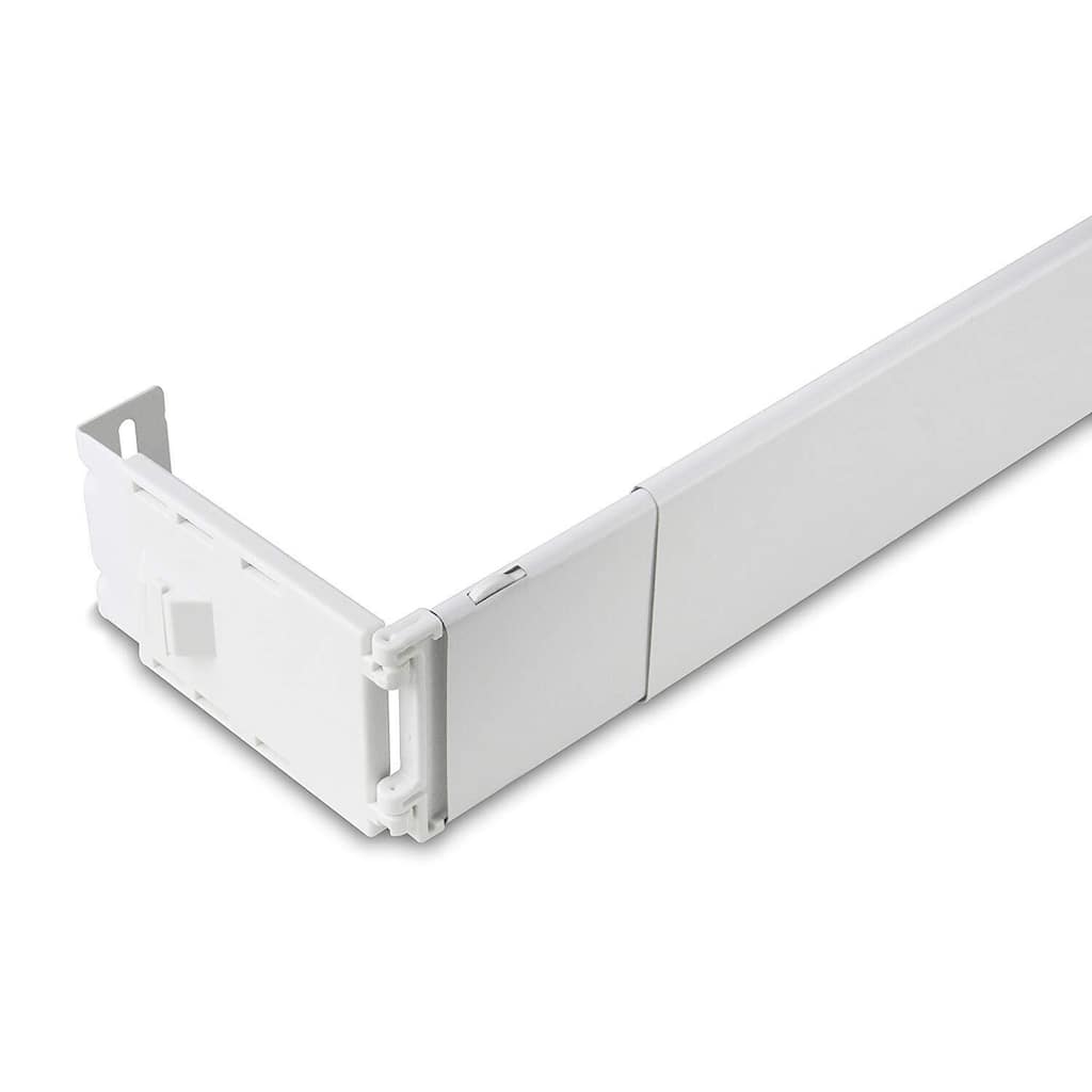 Wide Pocket Curtain Rod 28-48 Inch, Solid Heavy-Duty Build Ideal for 3 to 3.5 Inch Rod Pockets and Heavy Drapery - 48