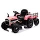 preview thumbnail 30 of 118, Luxury Electric Ride-On Tractor Toy for Children with Remote Control, Trailer, and LED Lights - 3-6 Years