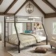 preview thumbnail 2 of 5, Twin/Full Bunk Bed with 20+20 Slat System & Built-in Ladder