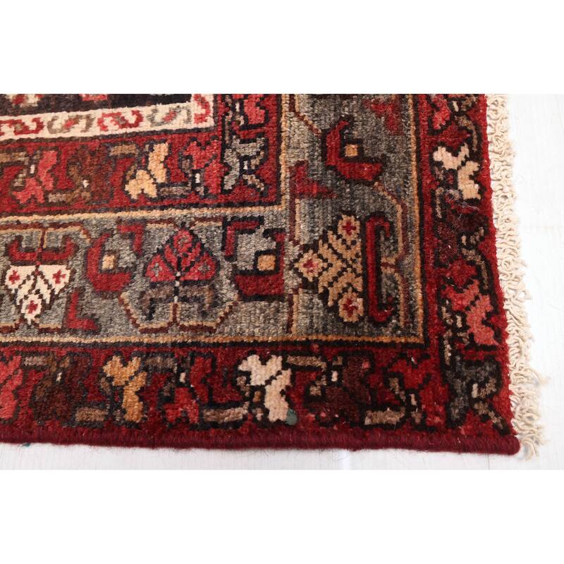 ECARPETGALLERY Hand-knotted Antalya Vintage Dark Red Wool Rug - 4'2 x 6'2
