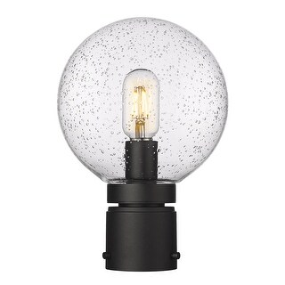 Laurent 1 Light Outdoor Post Mount Fixture - Black