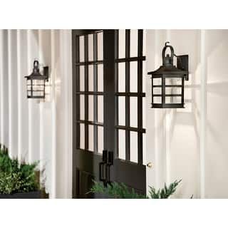 Kichler Lighting Grand Ridge 20-in 1-Light Weathered Zinc Outdoor Wall Light