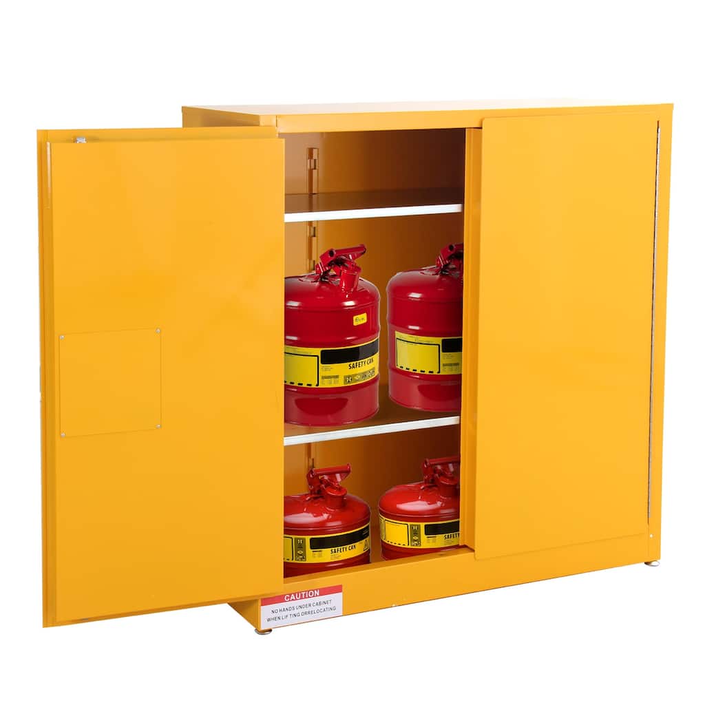 Steel Flammable Safe Storage Cabinet with 2 Shelf