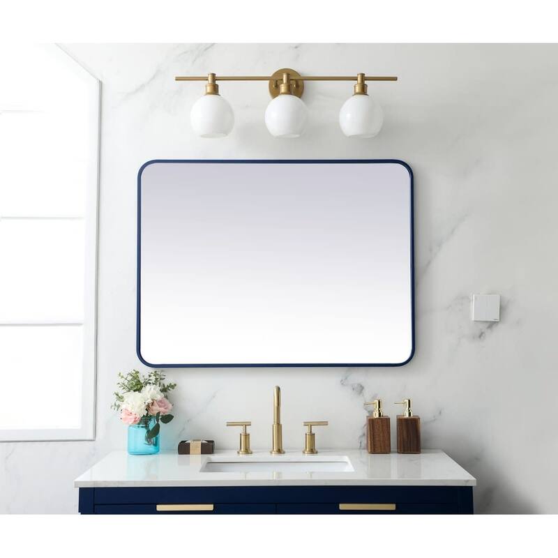 Elegant Lighting MR802736 Evermore 36" W x 27" H Contemporary