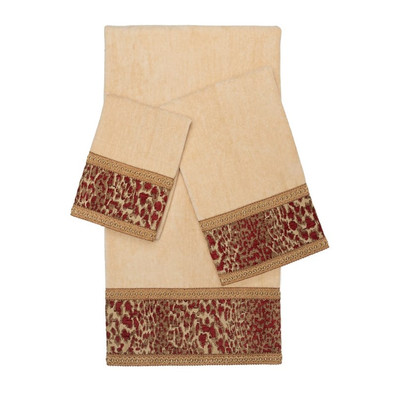 Austin Horn Classics Journey Light Gold Gimp 3-piece Decorative Towel Set - N/A