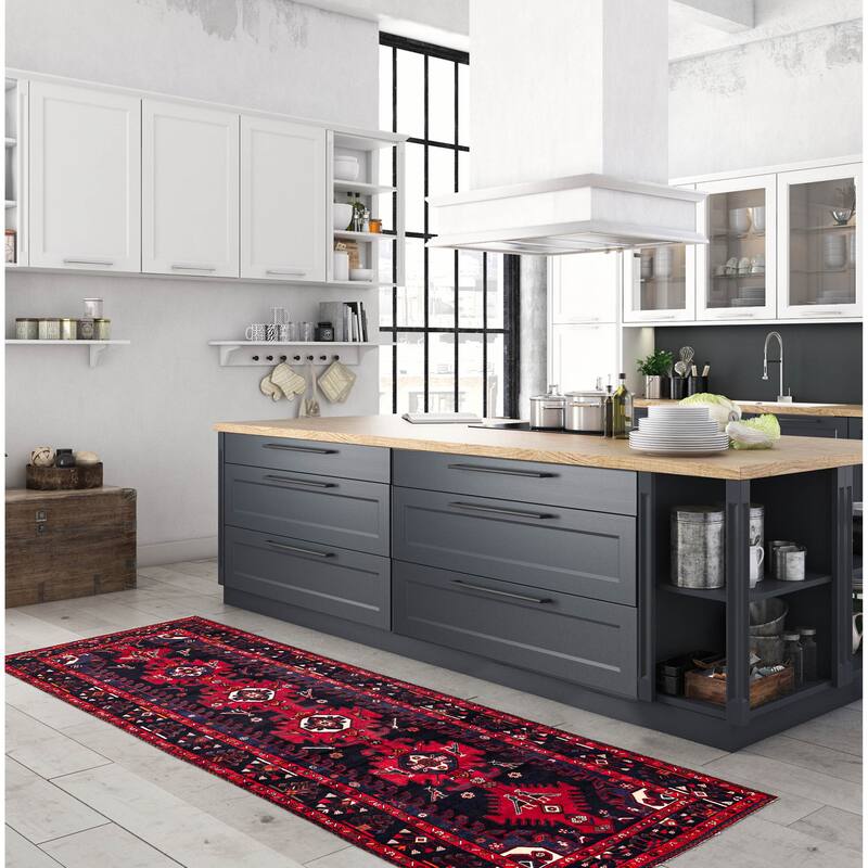 ECARPETGALLERY Hand-knotted Konya Anatolian Dark Navy Wool Rug - 5'4 x 12'6