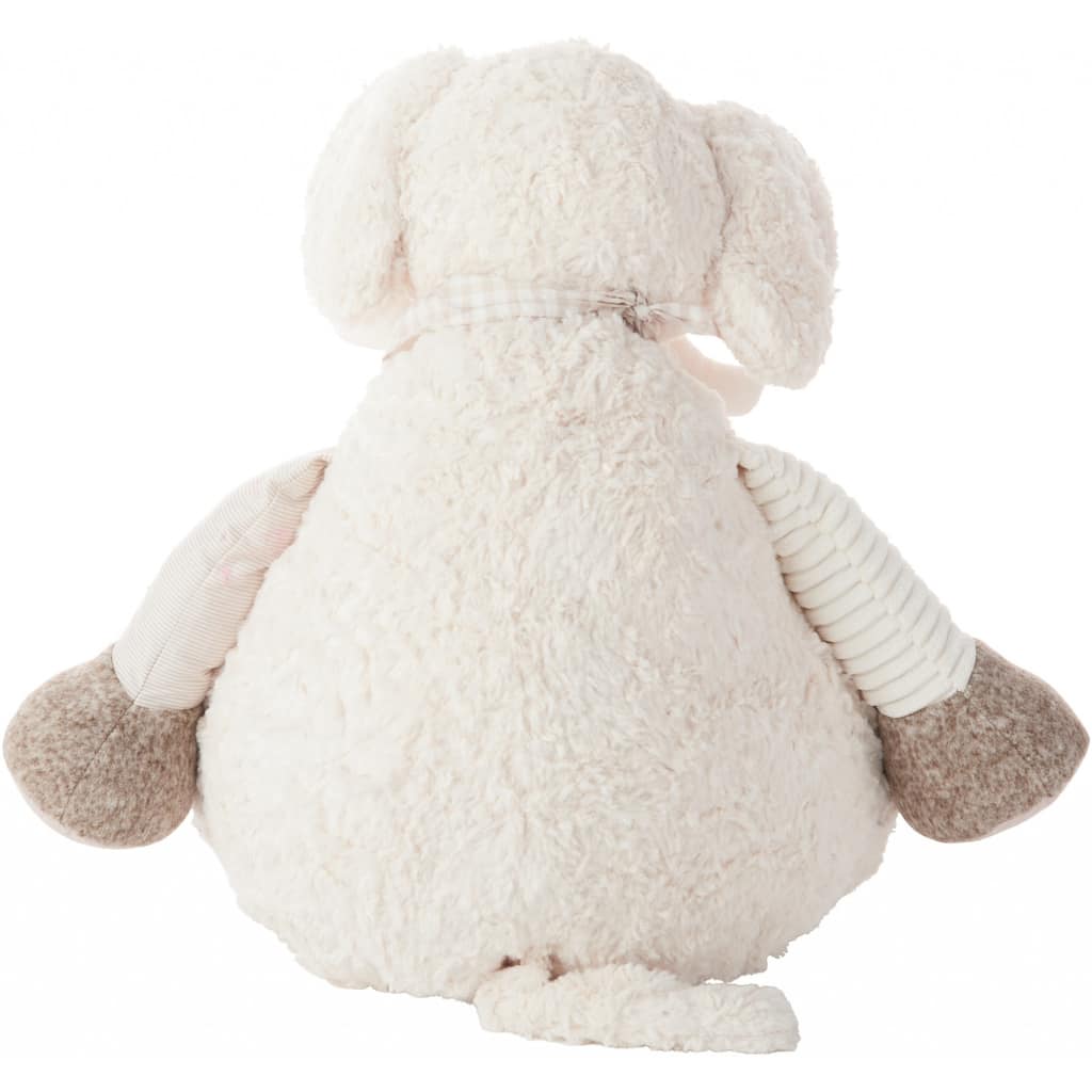 HomeRoots Ivory 7" X 17" Novelty Polyester Throw Pillow