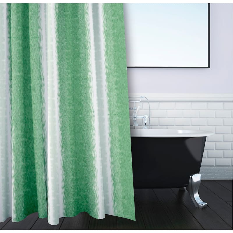 Sea Lines Stripe Print Shower Curtain