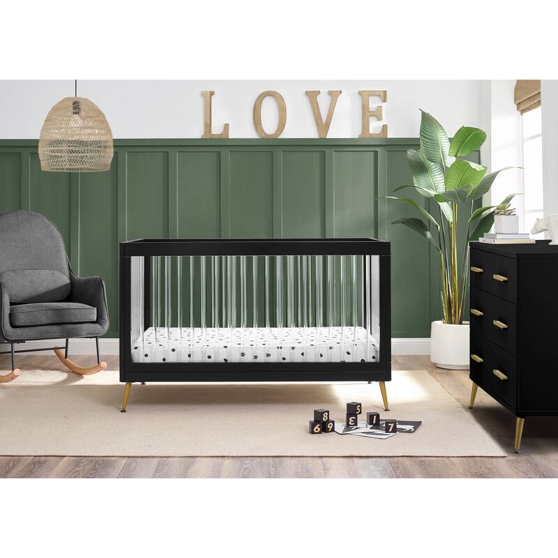 Sloane 4-in-1 Acrylic Convertible Crib, Greenguard Gold Certified
