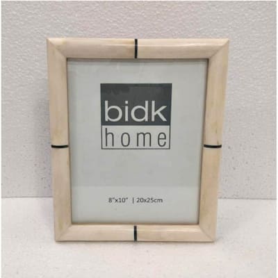 Striped Picture Frame - for 8" x 10" Photo - White and Black - 8-inchx10-inch
