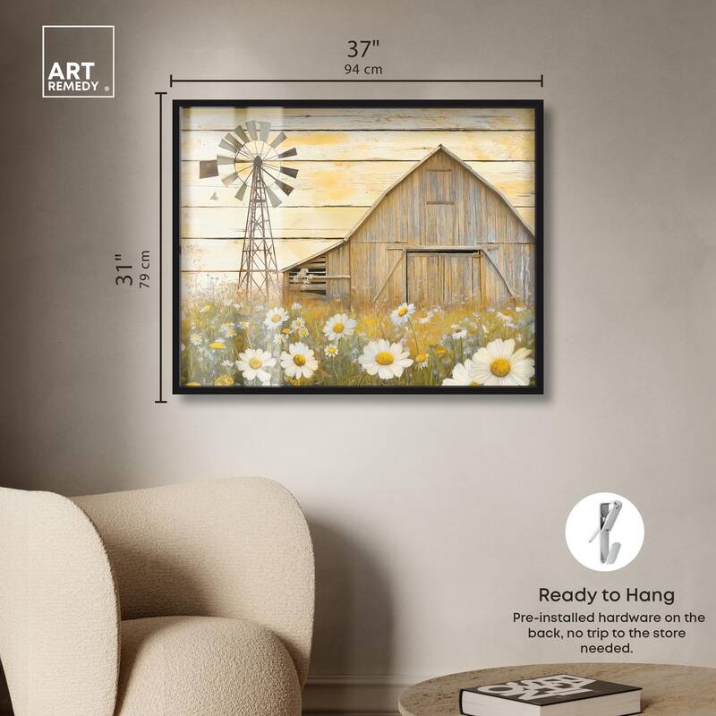 Old Windmill Shadowbox by Art Remedy