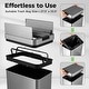 preview thumbnail 7 of 8, Costway Slim Kitchen Trash Can with Wing Lids 13.2 Gal Automatic