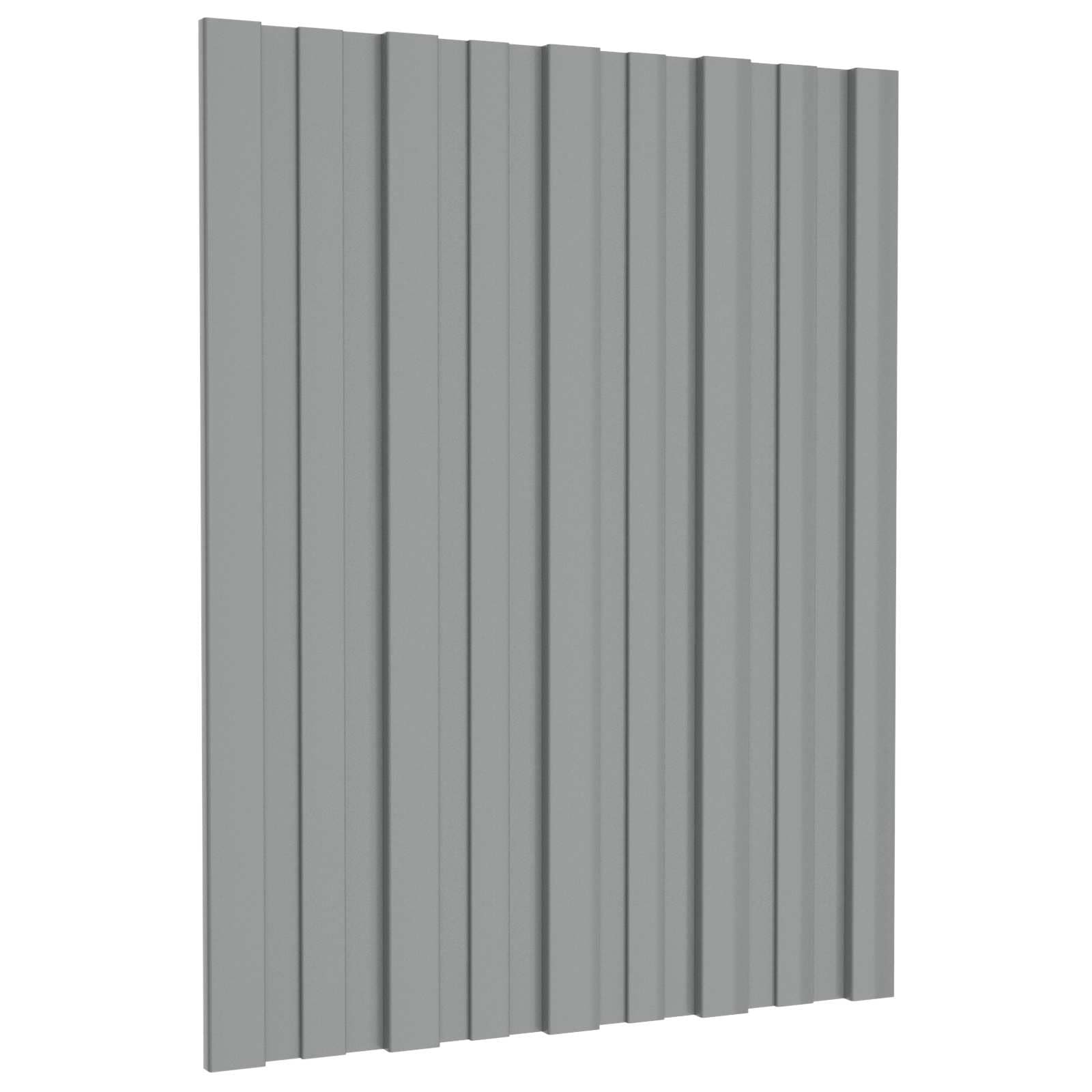 vidaXL Roof Panel Galvanised steel Steel Roofing Galvanized Modern Rectangular