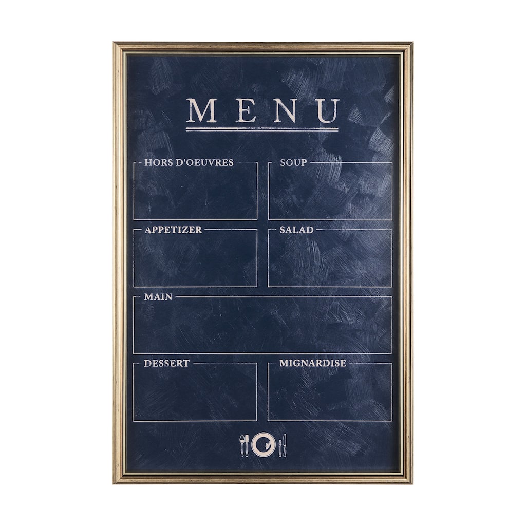 Menu II (L) Framed Art Print
