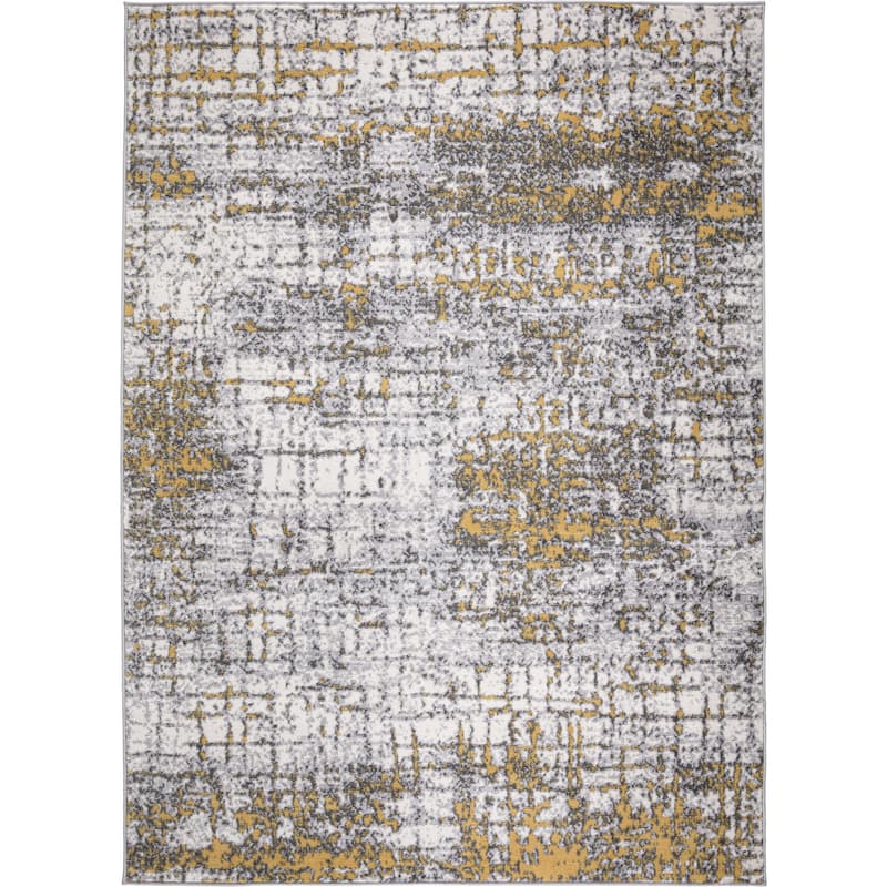 World Rug Gallery Distressed Abstract Modern Area Rug