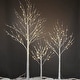 preview thumbnail 1 of 10, 3 Piece Lighted Trees and Branches Set, Christmas Holiday Party Decorations Pre-Lit White Birch Tree LED Lighted Trees White