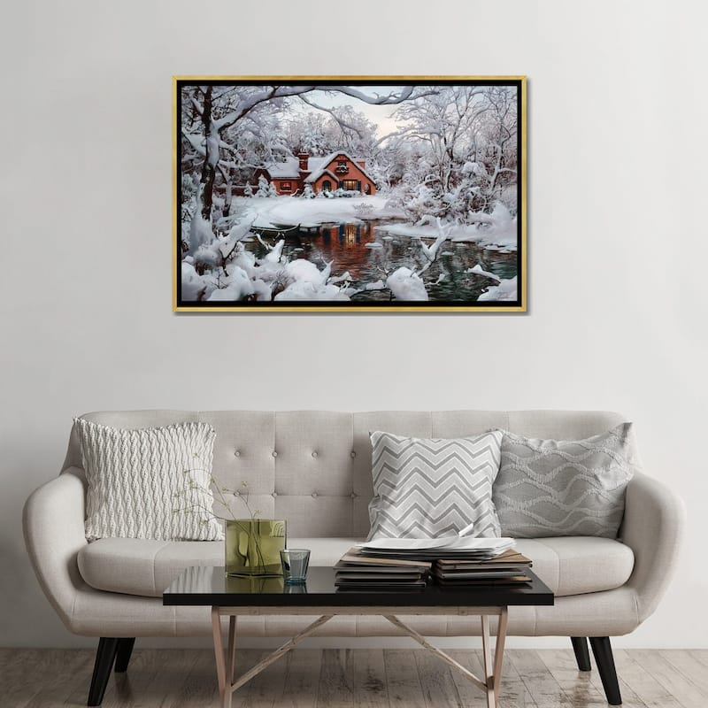 iCanvas "Winter Wonderland" by Evgeny Lushpin Framed Canvas Print
