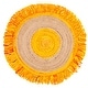 preview thumbnail 37 of 53, SAFAVIEH Handmade Cape Cod Elberta Jute Rug with Fringe 3' Round - Gold/Natural - Round