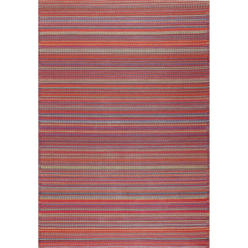 Sundown Beach Stripe Indoor/Outdoor Area Rug