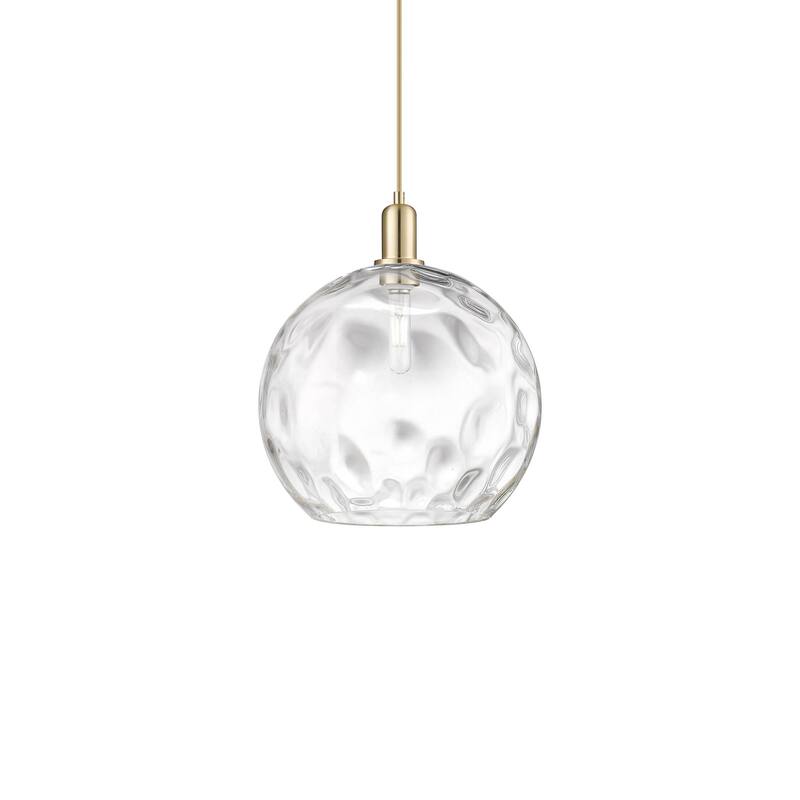 Innovations Lighting 716-1P-16-13 Athens Water Glass Pendant Athens - Champagne Bronze / Clear Water Glass