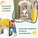 preview thumbnail 11 of 28, Toddler Slide and Swing Set 8 in 1 with Basketball Hoop