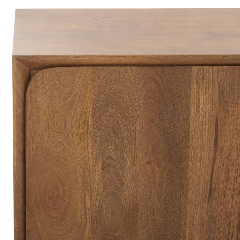 SAFAVIEH Couture Grigorio Solid Wood 3-Door Sideboard, Fully Assembled - 59"W x 16"D x 20"H