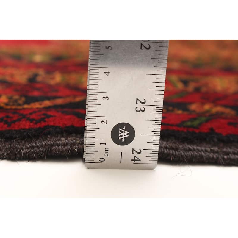 ECARPETGALLERY Hand-knotted Teimani Red Wool Rug - 4'0 x 7'1