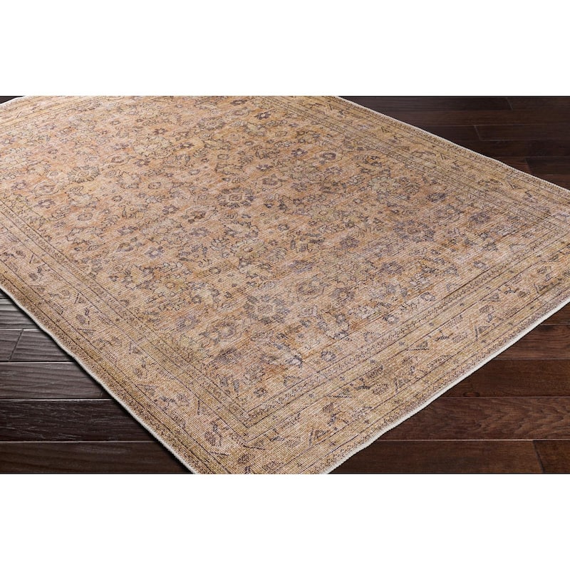 Livabliss Traditional Amelie Floral & Botanical Washable Area Rug