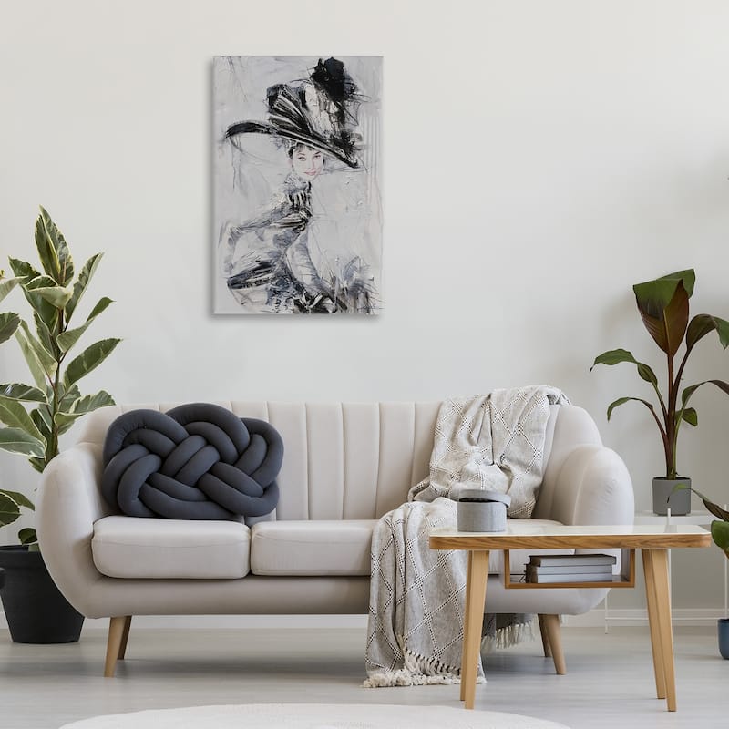 Stupell Abstract Sophisticated Audrey Canvas Wall Art Design By Lucille Lee