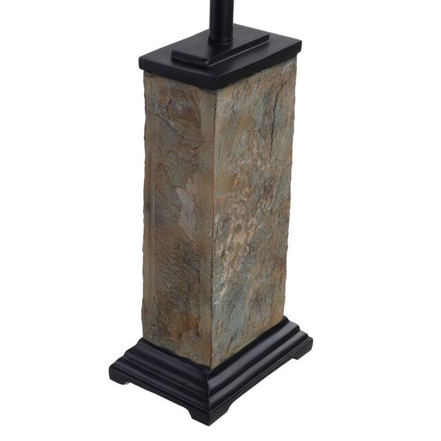 Landon Natural Slate Slate Table Lamp