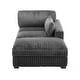 preview thumbnail 90 of 174, 41" W Plush Corduroy Chaise Lounge with Pillows