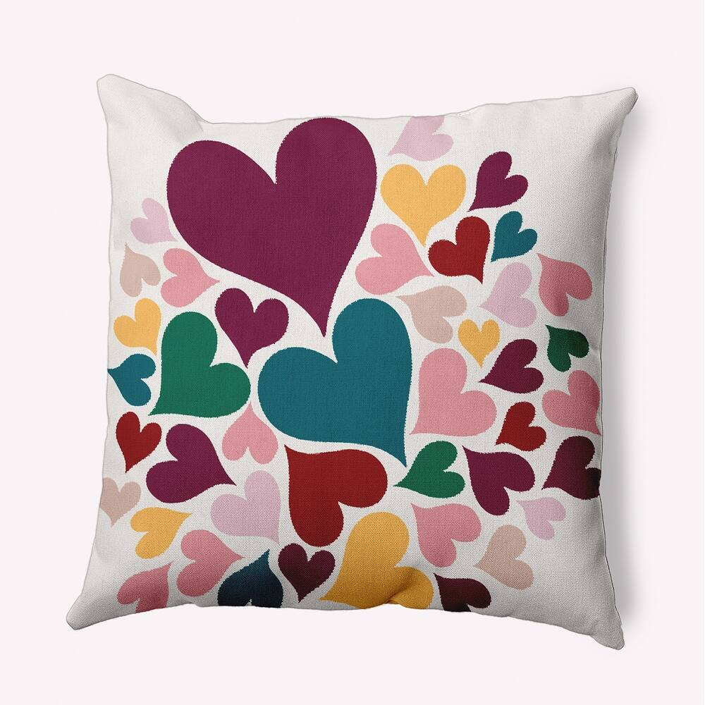 Hearts All Around Valentine's Day Decorative Indoor Pillow