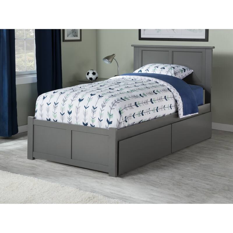 Platform Bed with Drawers - Modern Storage Bed Frame - Mattress Ready - Includes Turbo Charger