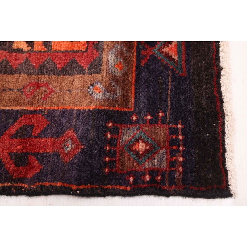 ECARPETGALLERY Hand-knotted Konya Anatolian Dark Red Wool Rug - 4'9 x 10'3