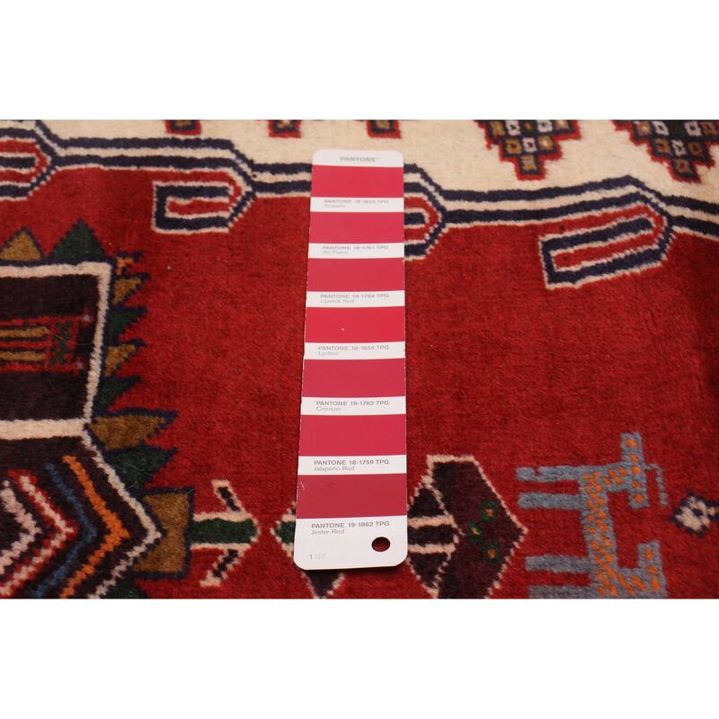 ECARPETGALLERY Hand-knotted Kayseri Vintage Red Wool Rug - 3'3 x 6'4