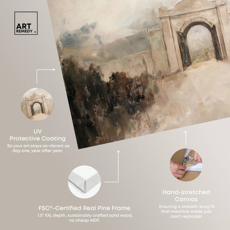 Stone Arch Canvas by Art Remedy, Gallery Wrapped