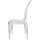 preview thumbnail 11 of 11, Stackable Stacking Clear Chairs Transparent Chair Dining Molded Chair Kitchen Hotel Guest Armless Bedroom Chair No Wheels