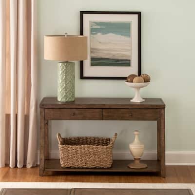 Mitchell Nutmeg Brown Sofa Table 46 Inches