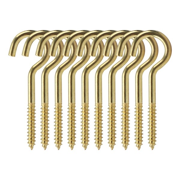 10pcs Cup Ceiling Hooks Metal Screw in Hanger for Home Office
