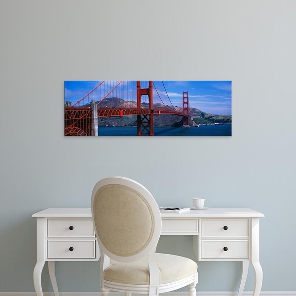 Easy Art Prints Panoramic Images's 'Bridge across a river, Golden Gate Bridge, San Francisco, California' Canvas Art