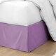preview thumbnail 35 of 38, Bare Home 15-inch Drop Brushed Microfiber Bed Skirt Pleated Dust Ruffle Queen - Lavender