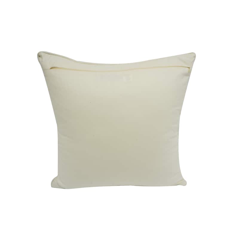 Home&Manor Shahrega Vintage Raw Silk Pillow 18"