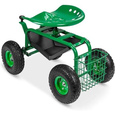 Garden Planting Rolling Cart