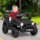 preview thumbnail 30 of 38, 12V Electric Kids Ride on Truck with Remote Control and Music - 41.5" x 26.5" x 27.5" (L x W x H) Black