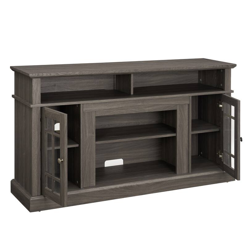 Entertainment Center for TV Up to 65" with Open & Closed Storage Space